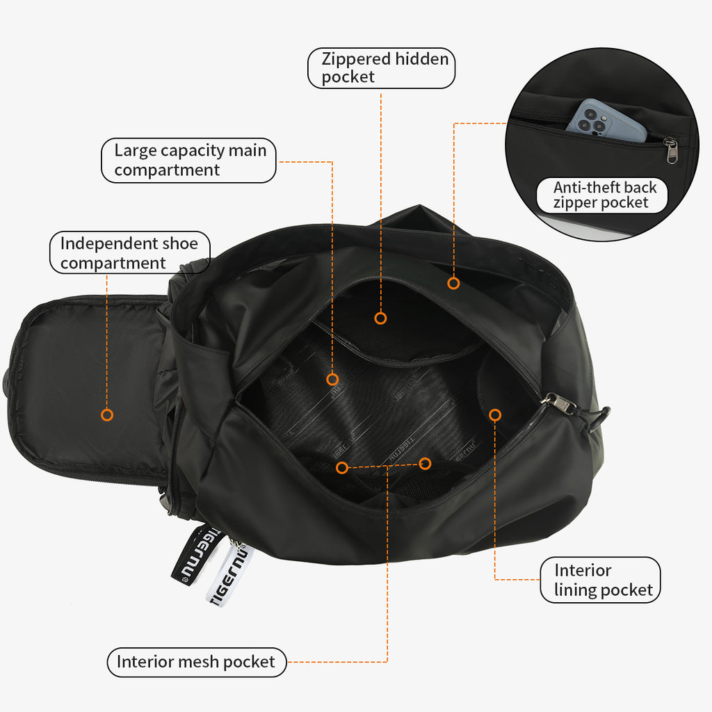 Gym- och Reseväska med Skofack – Träningsväska & Handbagage